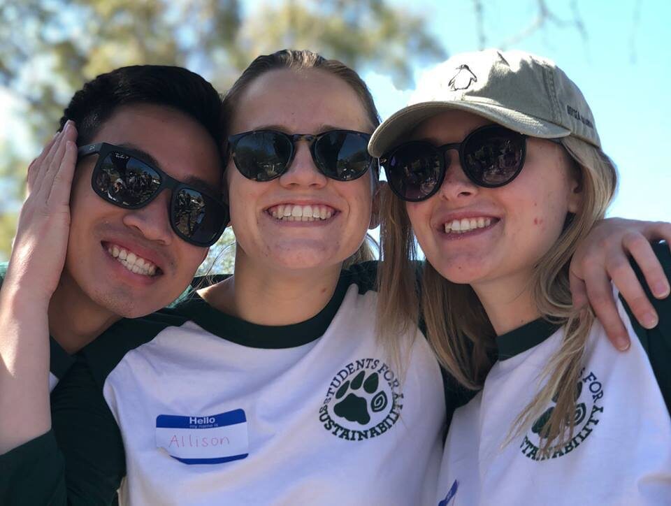 Three Students For Sustainability members smiling