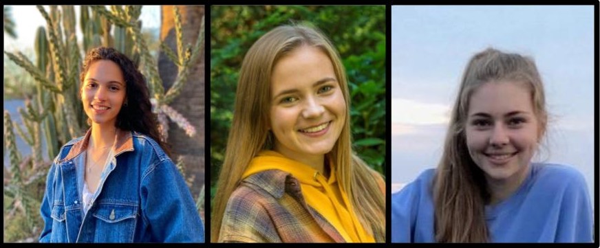 The Atlas Fellows of Fall 2021 from Left to Right: Jaden Iniguez, Annika Risser, and Jessie Crown.