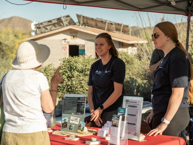 three people at the station