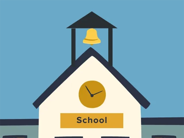 Artwork of a school.