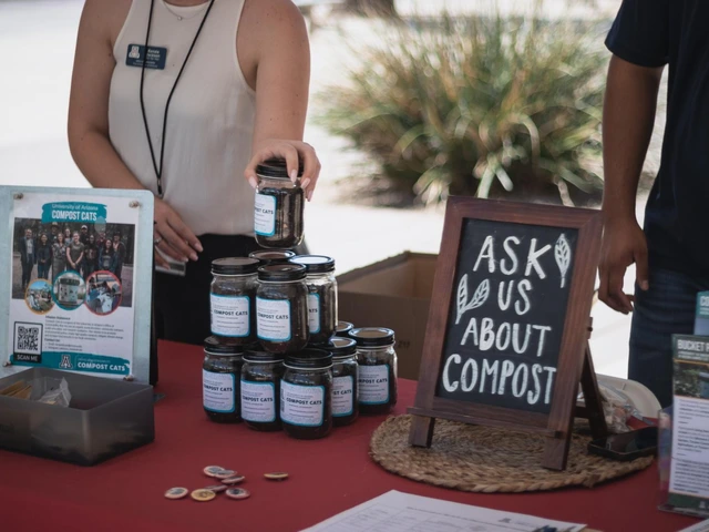 Compost Cats table at the Environmental Summit