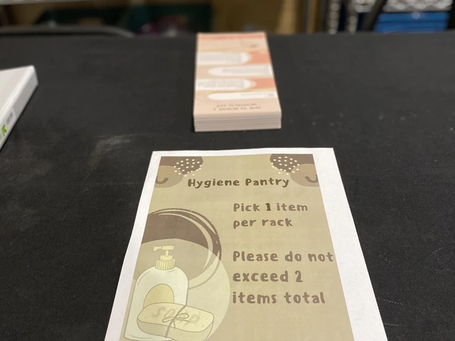 hygiene pantry flyer