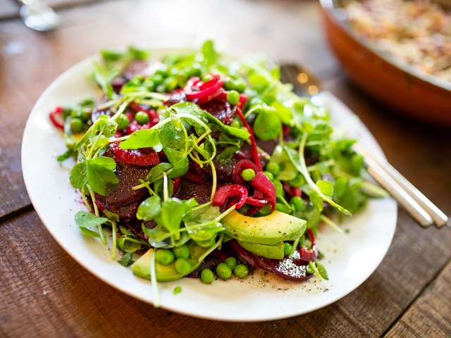 colorful vibrant salad on a plate