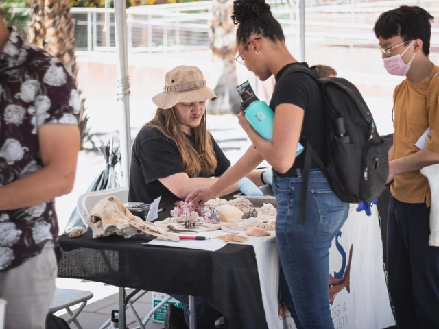 Attendees at a table at the Environmental Summit
