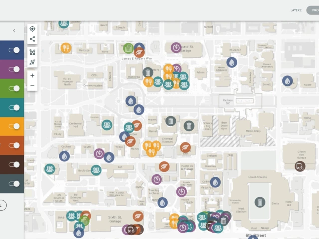 Sustainability Map dashboard