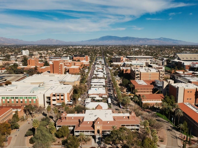 Clear sky over University of Arizona