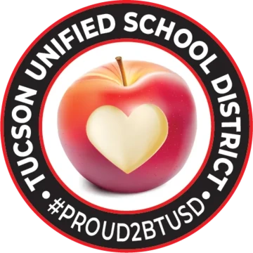 Tucson Unified School District. #PROUD2BTUSD logo.