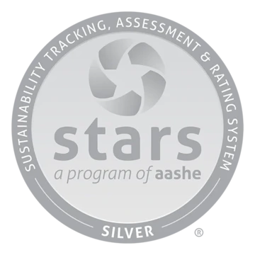 AASHE STARS Silver Rating Badge.