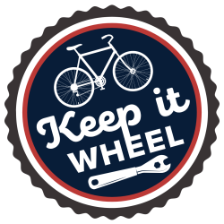 Bike Ready Wildcats sticker, saying "Keep it WHEEL"