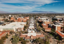 Clear sky over University of Arizona