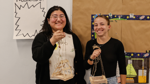 Two student interns from the Bio/Diversity Project